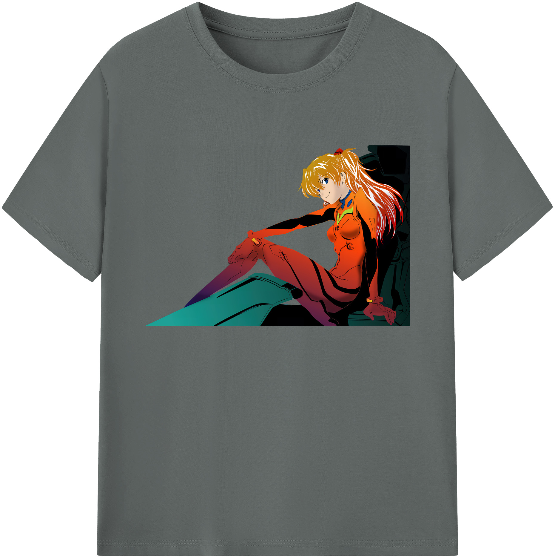 （画像用） EVA 新世紀エヴァンゲリオン 綿100％ メンズ半袖Tシャツ｜肌触りやわらか＆通気性